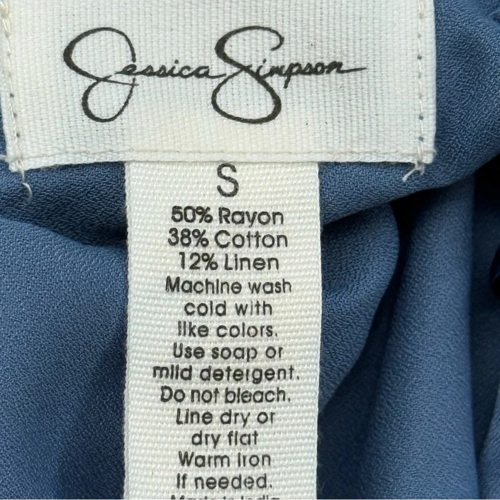 NEW Jessica Simpson | Tiered Cotton/Linen Dress | Small - Picture 8 of 9